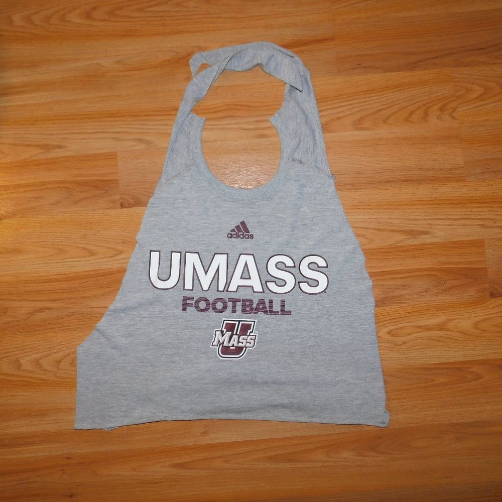 Adidas Umass college football halter top old school retro hippie vintage